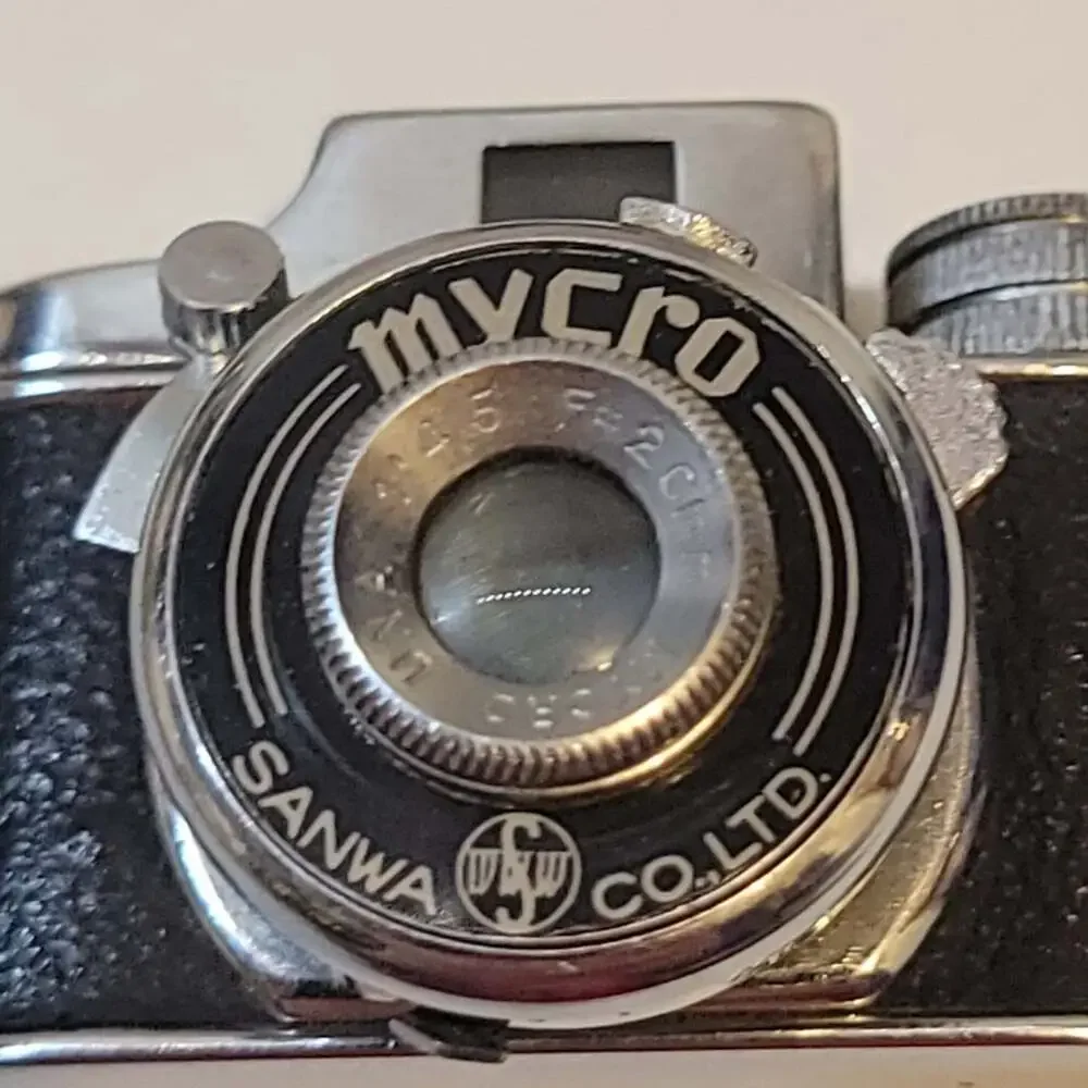 Vintage Mycro Subminiature Spy Camera - Sanwa Co. Ltd. Made in Japan w/ Leather